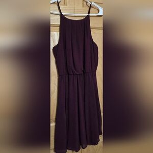 Blue Rain Burgundy Dress